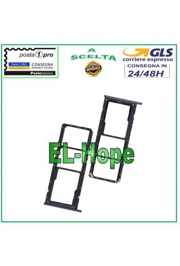 SLOT CARRELLO VANO SIM SCHEDA MICRO SD PER OPPO REALME C11 2021 RMX3231 NERO