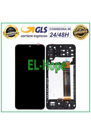 DISPLAY LCD + TOUCH SCREEN FRAME PER SAMSUNG GALAXY A13 4G 2022 SM-A137 F NERO