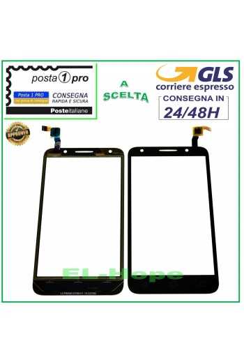 TOUCH SCREEN VETRO ALCATEL Pixi 4 5,0" 5045 5045X DIGITIZER VETRINO NERO