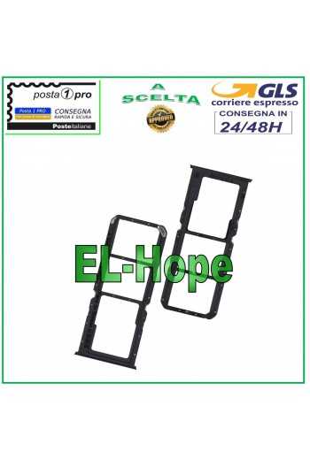 SLOT CARRELLO VANO SIM SCHEDA MICRO SD PER OPPO A93 5G PCGM00 ALLOGGIO NERO