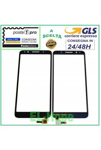 TOUCH SCREEN VETRO ALCATEL 1X OT-5059 OT5059D OT5059X ONE DIGITIZER VETRINO NERO