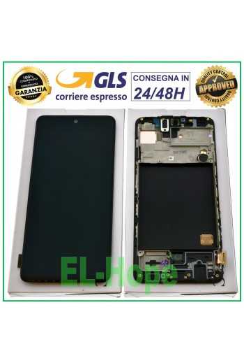 DISPLAY LCD ORIGINALE 100% SAMSUNG GALAXY A51 SM-A515F TOUCH SCREEN FRAME VETRO