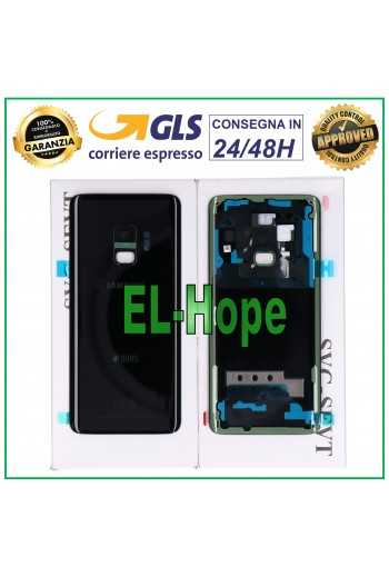 COPRI BATTERIA ORIGINALE SAMSUNG GALAXY S9 2018 SM-G960 FN COPERCHIO SCOCCA NERO