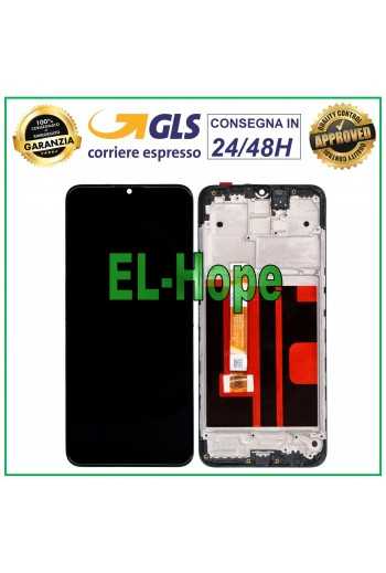 DISPLAY LCD + FRAME PER OPPO A5 2020 CPH1931 CPH1933 PCHT30 TOUCH SCREEN NERO