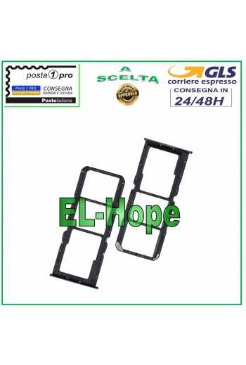 SLOT CARRELLO VANO SCHEDA NANO SIM MICRO SD OPPO A74 4G CPH2219 ALLOGGIO SILVER