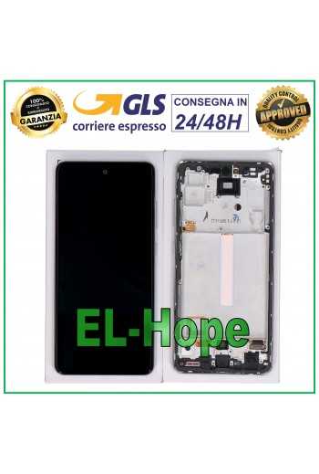 DISPLAY LCD TOUCH ORIGINALE 100% SAMSUNG GALAXY A52 SM A525F A526B FRAME BIANCO