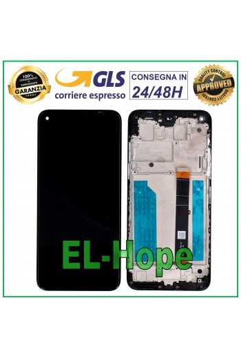 DISPLAY LCD + FRAME PER LG K61 LMQ630EAW LMQ630EMW TOUCH SCREEN VETRO SCHERMO