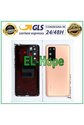 SCOCCA COVER POSTERIORE ORIGINALE HUAWEI P40 ANA-LX9 NX9 COPRI BATTERIA ORO GOLD