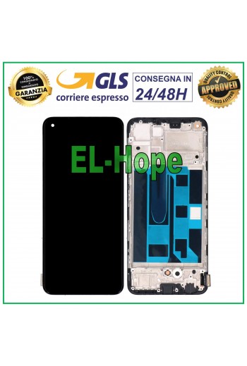 DISPLAY LCD TFT + FRAME PER OPPO REALME 8 PRO RMX3081 TOUCH SCREEN ASSEMBLATO
