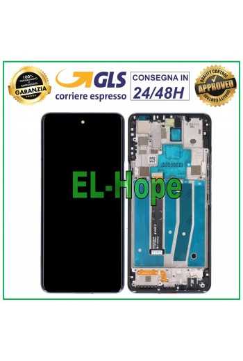 DISPLAY LCD FRAME PER LG K92 5G LM-K920 LMK920N TOUCH SCREEN VETRO SCHERMO NERO