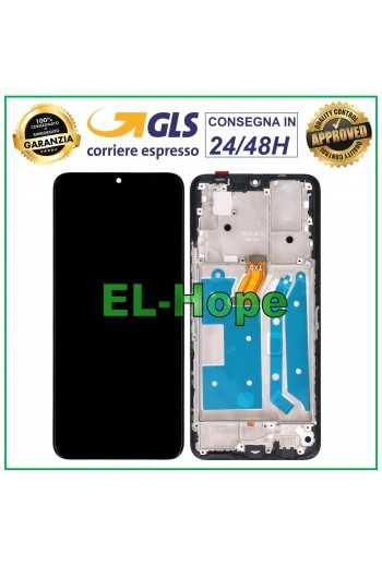 DISPLAY LCD + FRAME PER HONOR X7 CMA-LX1 LX2 LX3 TOUCH SCREEN SCHERMO VETRO NERO