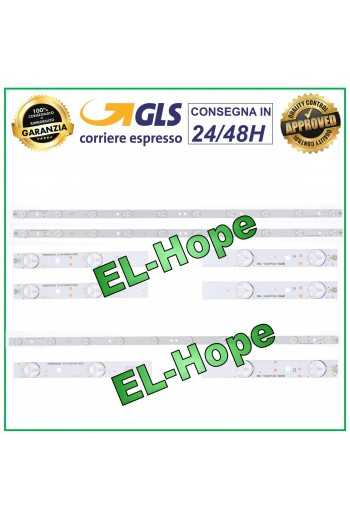 KIT 3 BARRE STRIP LED PER TV HAIER 3BL-T6324102-006B / 5B JS-HY33EBHD-0002