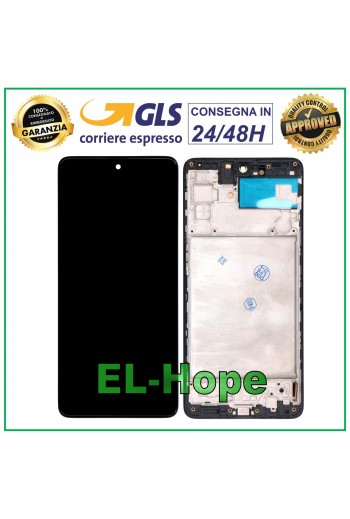 DISPLAY LCD OLED FRAME SAMSUNG GALAXY M51 2020 SM-M515F M515 TOUCH SCREEN VETRO