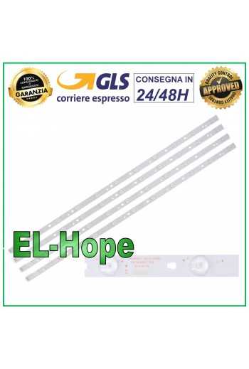 KIT 4 BARRE STRIP 11 LED PER TV HAIER LED40D11-ZC14-03(B) LE40F3000W LE40F3000WX