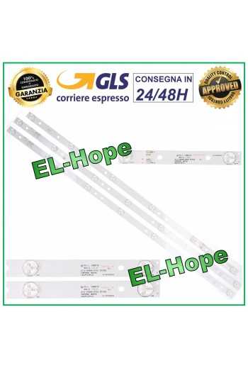 KIT 3 BARRE STRIP LED PER TV 39" MS-L0878-L MS-L0878-R MS-L1136-L/R TL3901