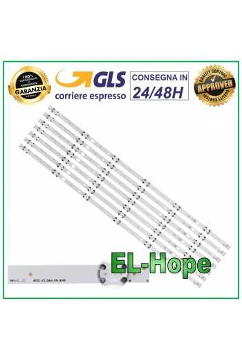 KIT 7 BARRE STRIP 6 LED PER TV 55" LUXOR VESTEL_V15_55INCH_FHD_REV06 LUX015500