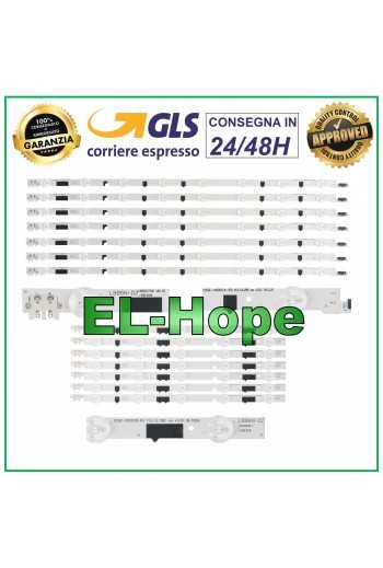 KIT 14 BARRE STRIP LED PER TV 40" SAMSUNG D2GE-400SCA-R3 / D2GE-400SCB-R3 UE40F