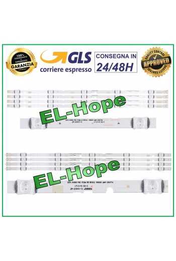 KIT 8 BARRE LED PER TV SAMSUNG 2015SVS50-FHD-FCOM-L5/R5 LB661 LB662 VSDN-490SMA