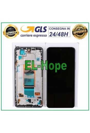 DISPLAY LCD ORIGINALE 100% SERVICE + FRAME XIAOMI POCO F4 2022 TOUCH SCREEN NERO