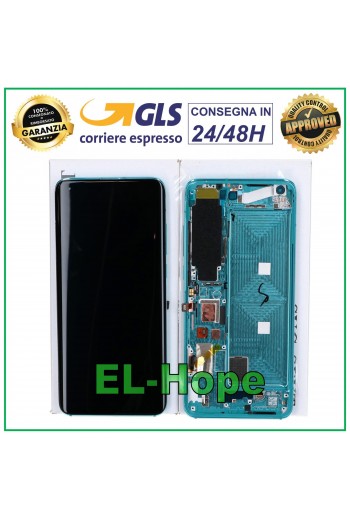 DISPLAY LCD ORIGINALE XIAOMI Mi 10 5G /10 PRO M2001J2G I TOUCH FRAME CORAL GREEN