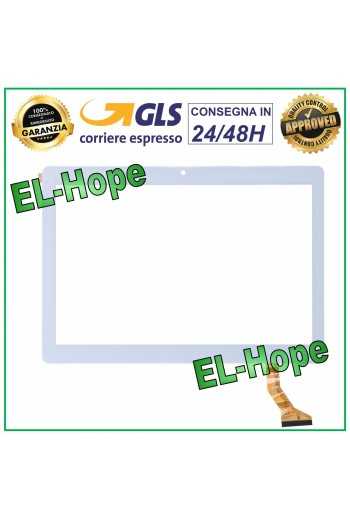 TOUCH SCREEN VETRO LAMZIEN FLAT CX-1096A1-FPC276-V02 10.1" BIADESIVO BIANCO