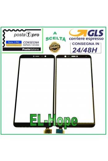 TOUCH SCREEN VETRO PER WIKO Y80 4G LTE DIGITIZER VETRINO 5.99" NERO