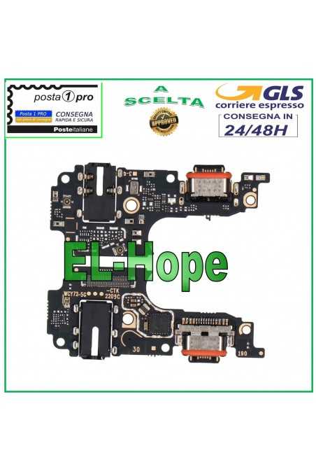 Connettore Di Ricarica Type C Con Microfono Per TCL 10 Pro T799H T799B - Nero