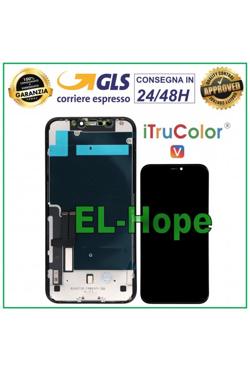DISPLAY LCD iTruColor HD INCELL PER APPLE IPHONE 11 TOUCH SCREEN SCHERMO MONITOR