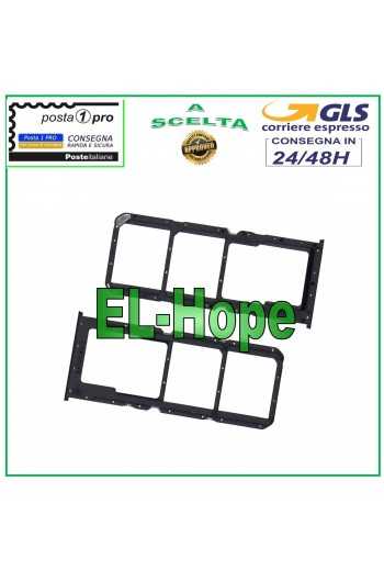 SLOT CARRELLO VANO SIM SCHEDA MICRO SD PER OPPO REALME 8 PRO RMX3081 NERO